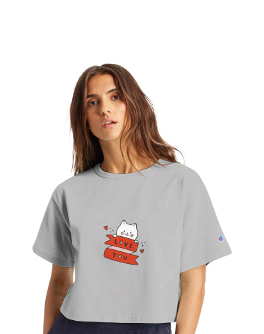 Women's Cropped Heritage Crewneck T-Shirt | Champion T453W