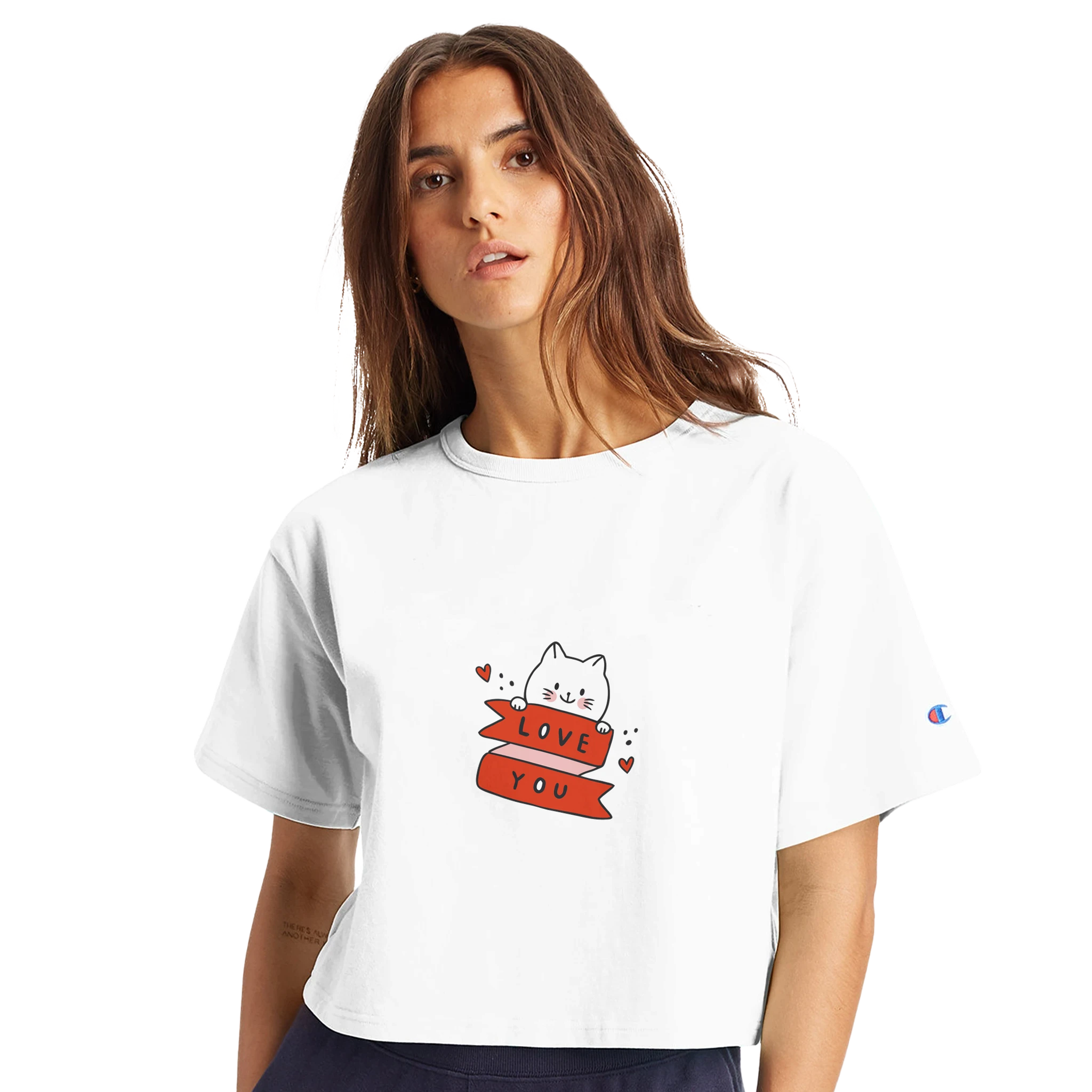 Women's Cropped Heritage Crewneck T-Shirt | Champion T453W